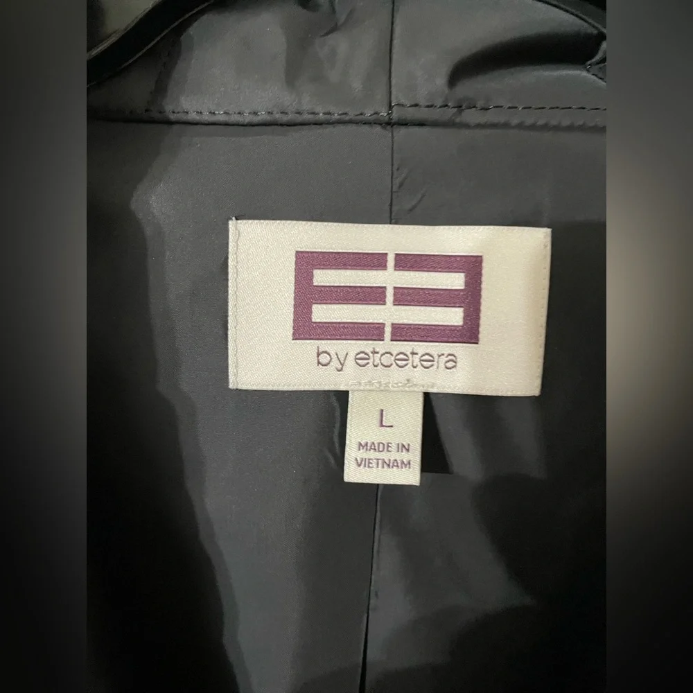 Etcetera Long Quilted Diamond Coat Size Large